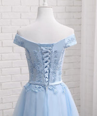 Lovely Off Shoulder Short Party Dress, Cute Homecoming Dress