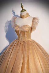 Sweet Tulle Long Prom Dresses, Lovely A-Line Princess Dresses